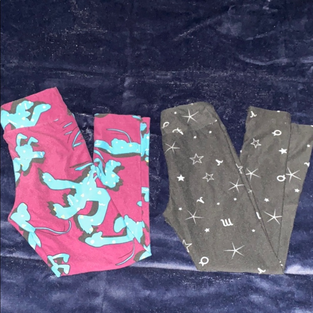 2 Lularoe kid’s leggings